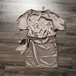 🦇 The Limited Shimmering Taupe Mini Dress 🦇